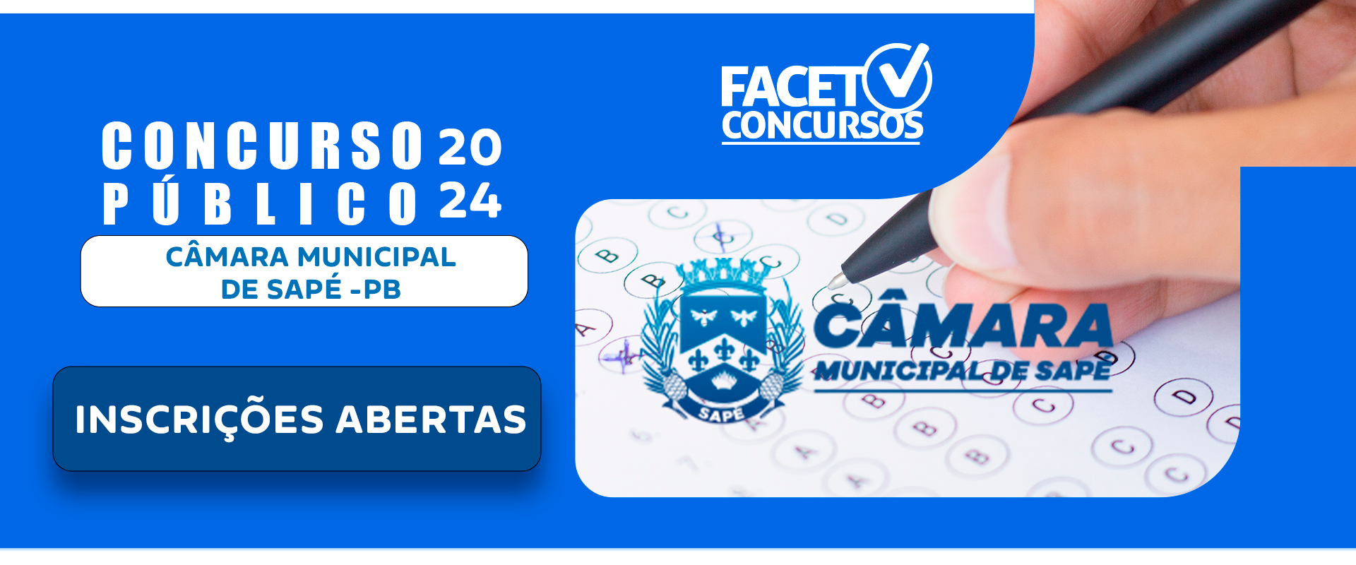 Concurso Público Câmara Municipal de Sapé – PB